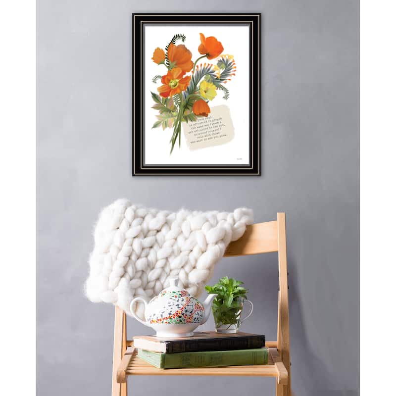 TrendyDecor4U Contemporary "See You Grow" Framed Print Wall Art