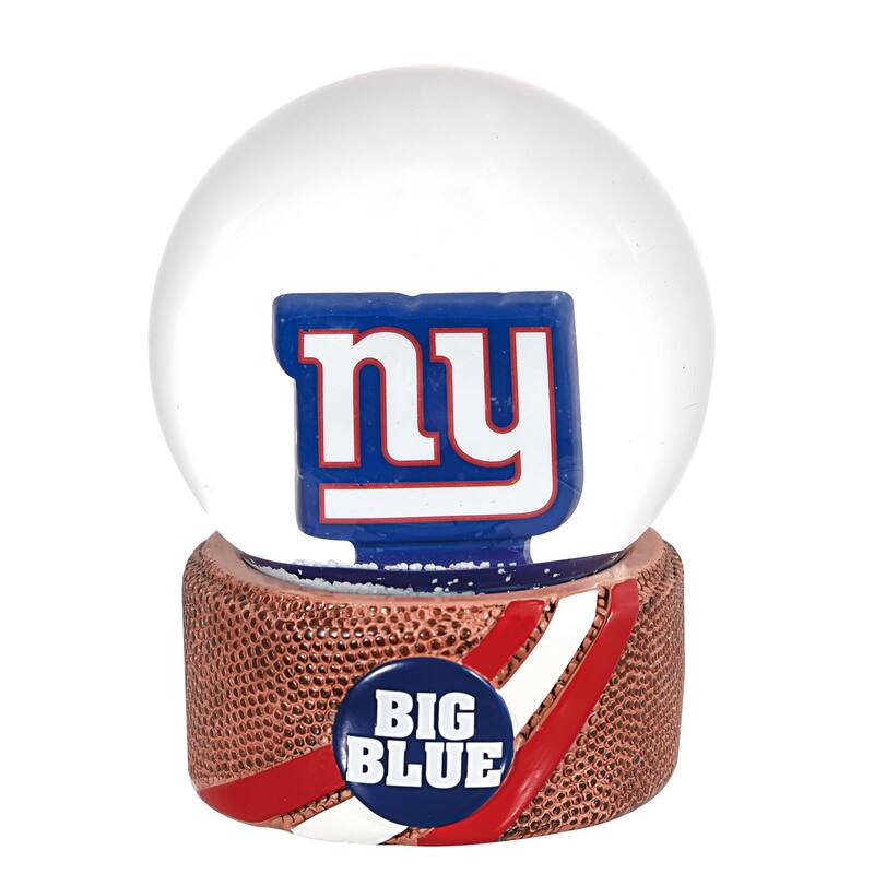 New York Giants 5 in. Multicolor Glass Tabletop Snow Globe