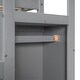 preview thumbnail 7 of 10, White Full Size Loft Bed with Storage Wardrobe & Staircase