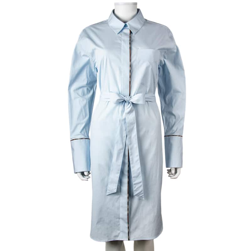 Burberry Ivery Belted Shirt Dress - US Size 10