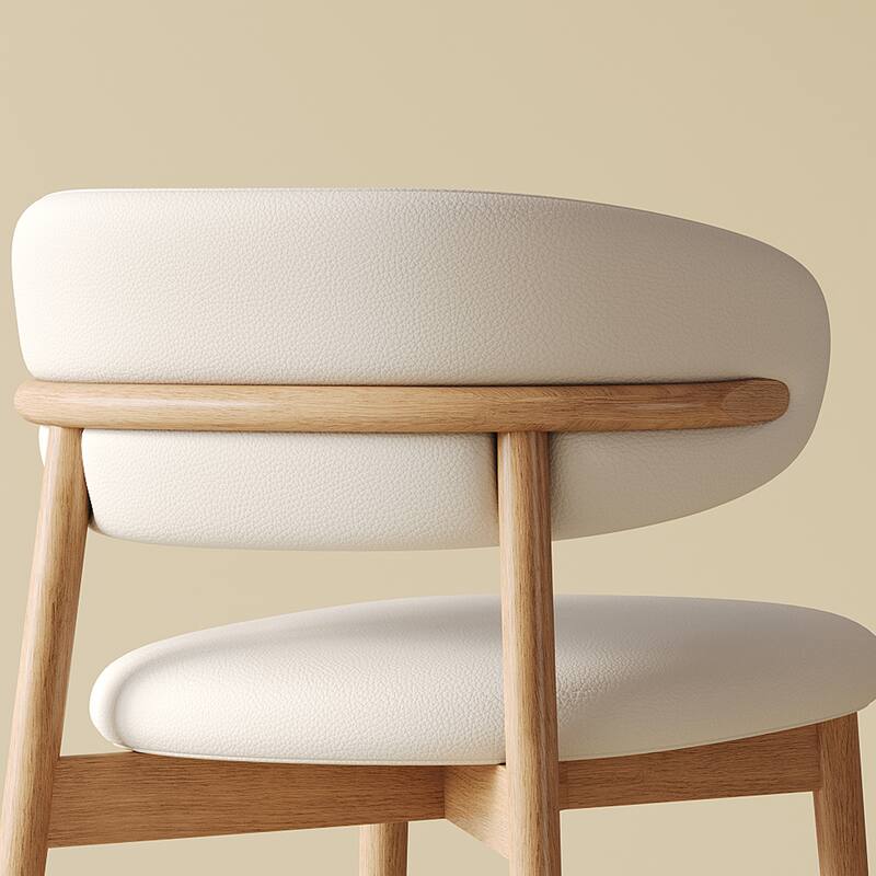 Mid-Century Modern Dining Chairs (Set of 2)‌ – Wooden legs, versatile for dining/kitchen. Comfortable & easy assembly.