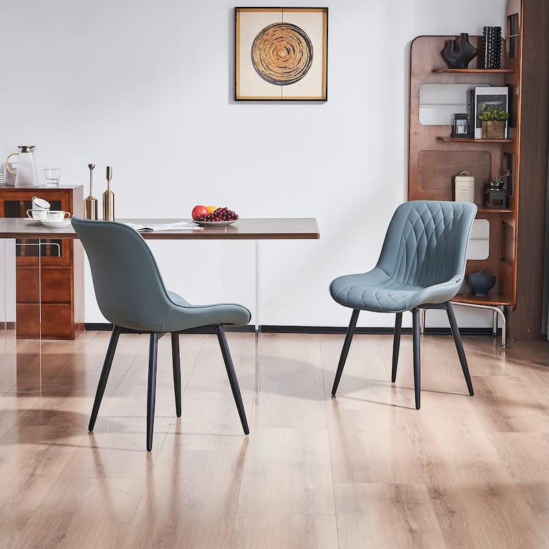 Modern Dining Chairs Set of 2 Upholstered Dining Room Chairs