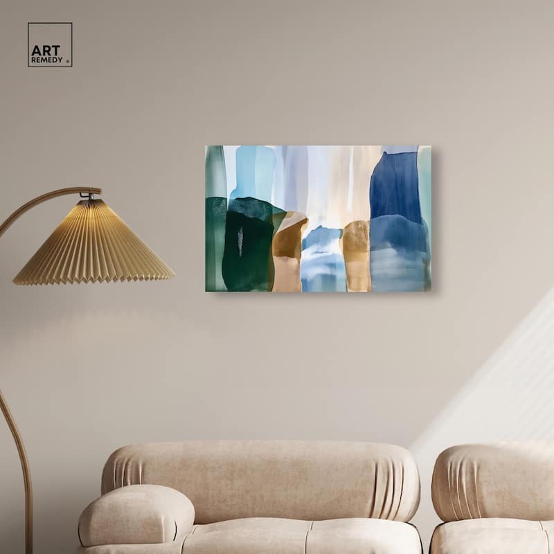 Contoured Calm II Canvas by Art Remedy, Gallery Wrapped