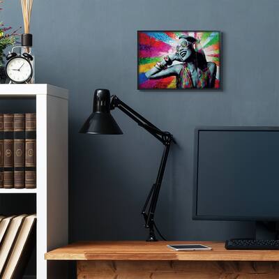 Stupell Industries Colorful Modern Music Rainbow Portrait Photo Framed Wall Art, Design By Artist Young and Proven