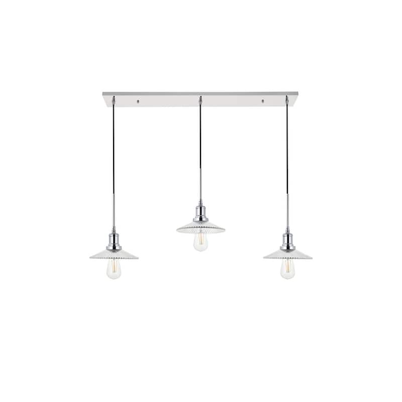 Waltz 3 light black Pendant
