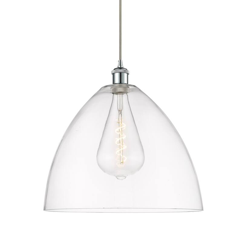 Innovations Lighting 516-1P-19-16 Bristol Pendant Bristol Glass 16" - Polished Chrome / Clear