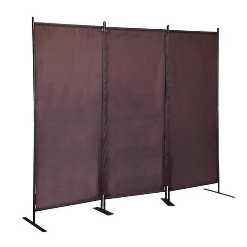 3 Panel Folding Privacy Screen Portable Wall Partition, 6 Ft Divider