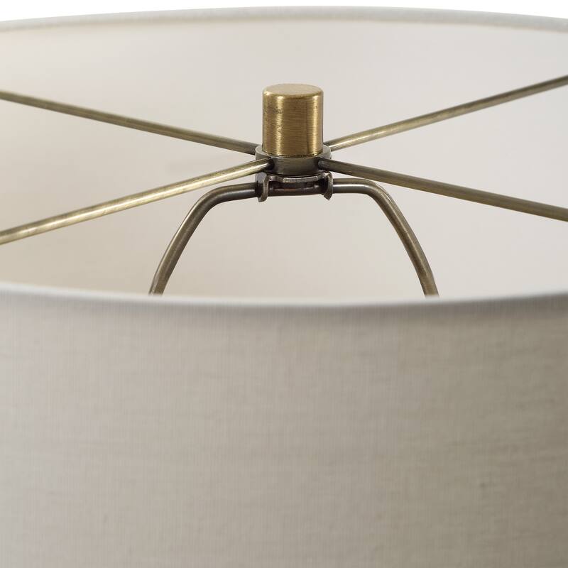 Uttermost Palawan Blue Glaze Table Lamp - 31.25" H X 17" W X 17" D