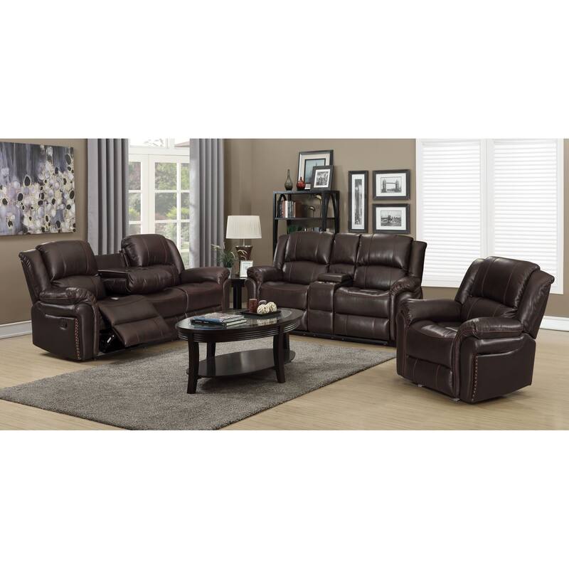 Etsan 3 Piece Faux Leather Reclining set
