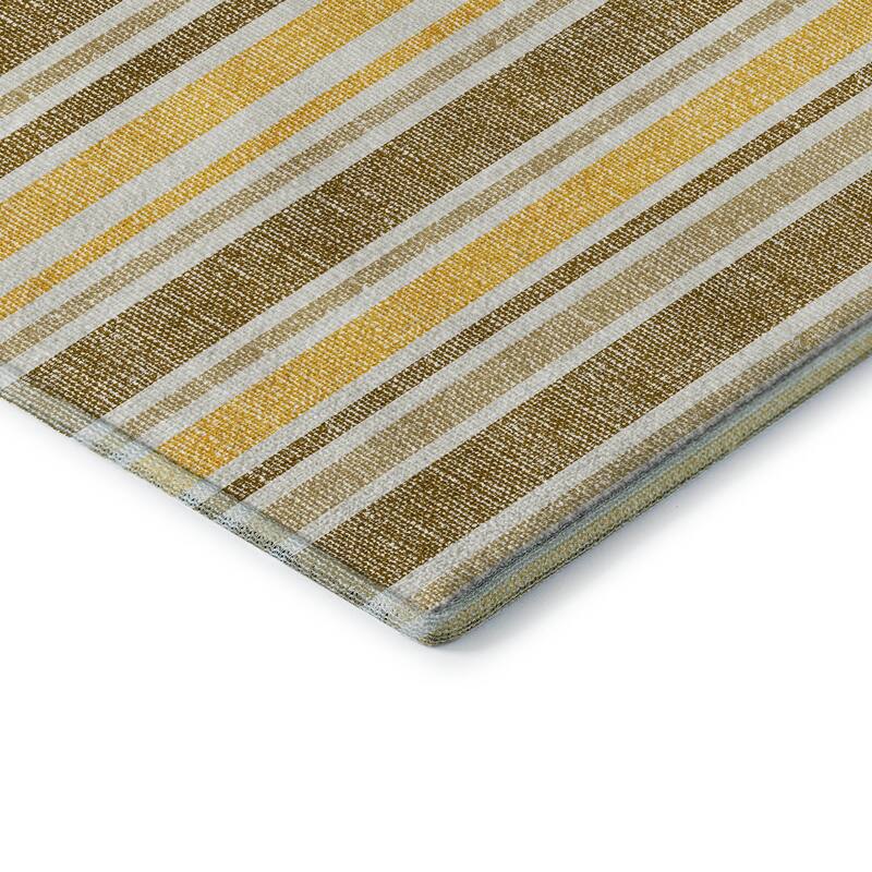 Premium Washable Super Soft Modern Cabana Stripe Mayfield Rug