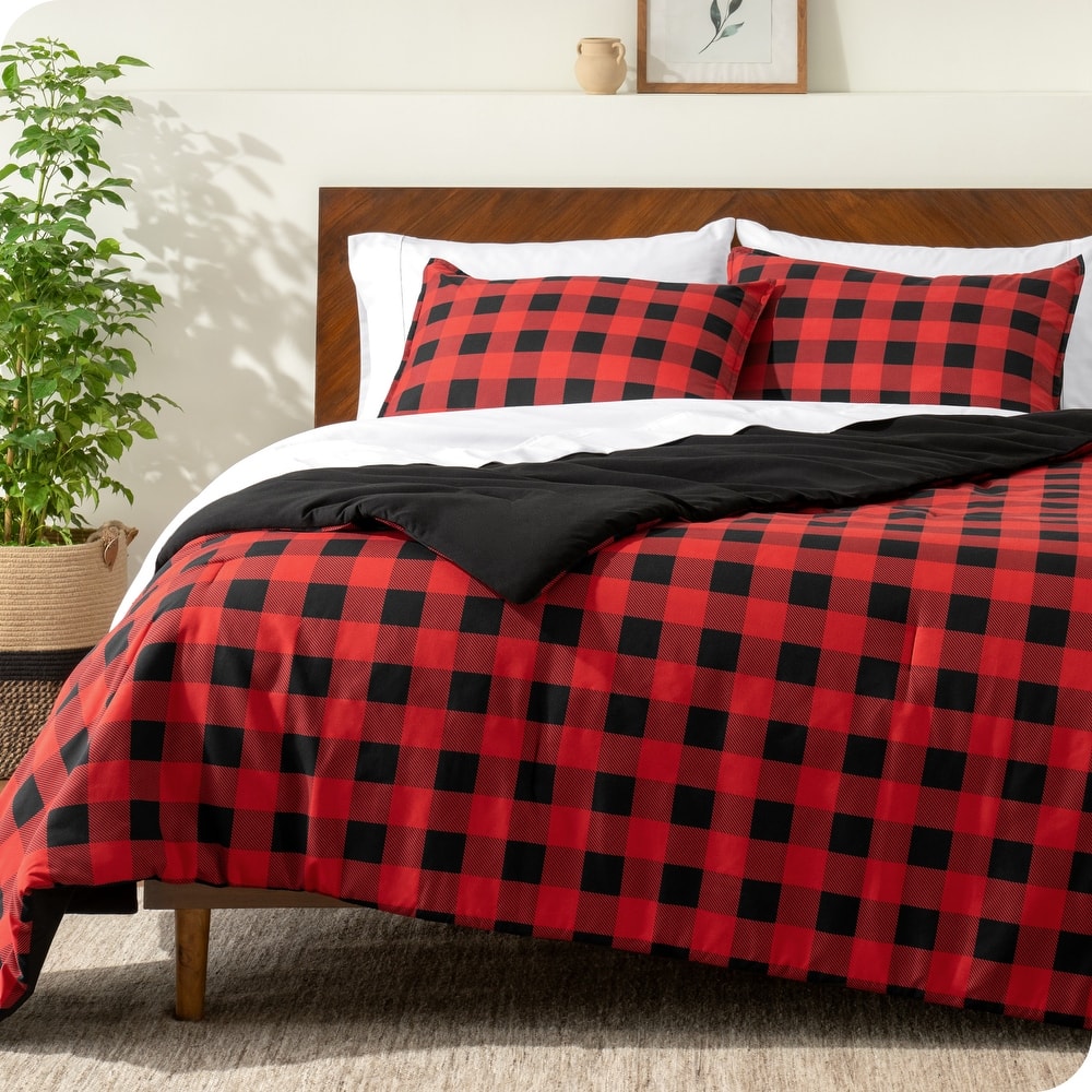 Bare Home Down Alternative Track Stitch Comforter Set