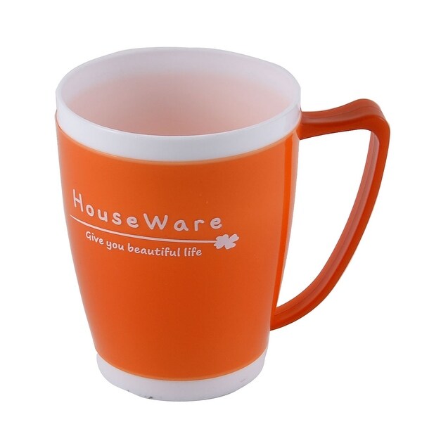 Home Bathroom Plastic Toothbrush Toothpaste Holder Gargle Cup Orange