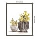preview thumbnail 4 of 6, Gray Potted Plants by Marcy Chapman Wood Framed Wall Art Print