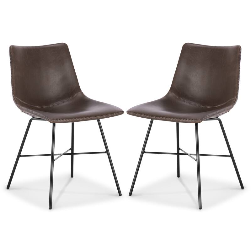 Poly & Bark Paxton Dining Chair (Set of 2) - Brown