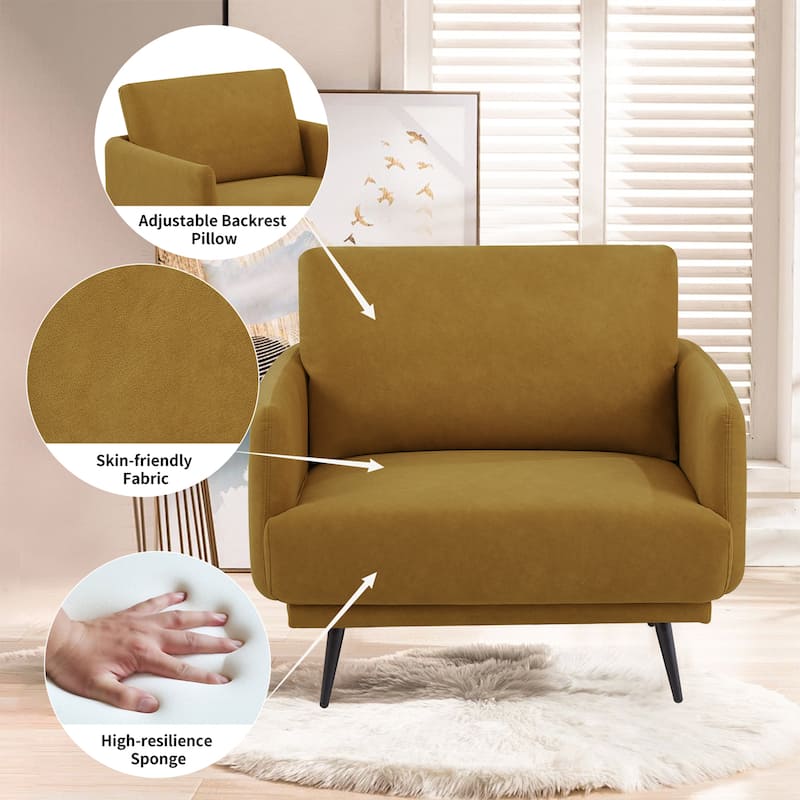 Karaka 37.5"W Oversized Armchair Leisure Sofa Accent Chair
