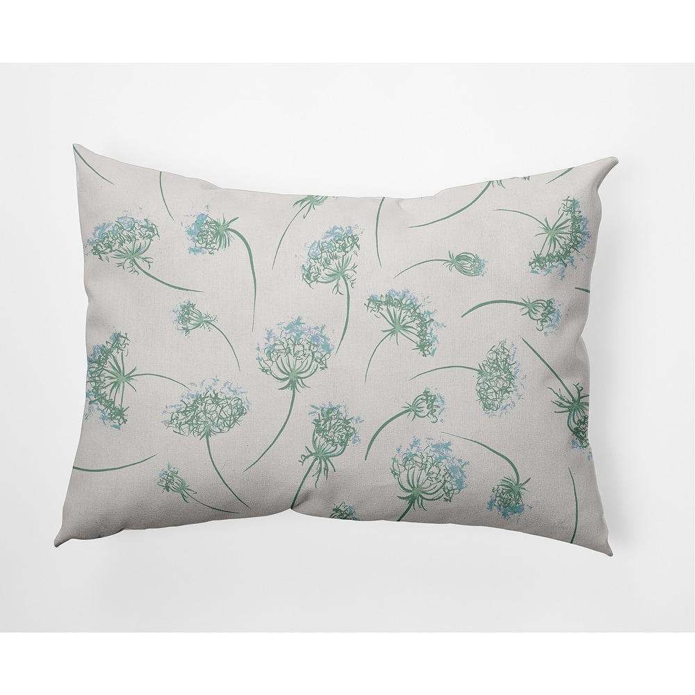 Wishing Flowers Outdoor Pillow