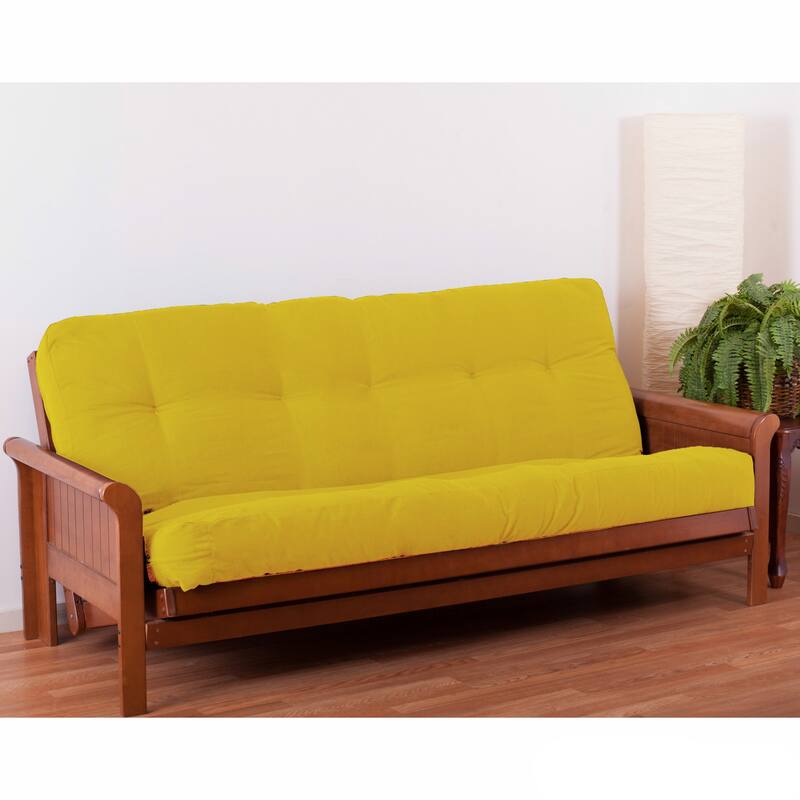 7-inch Thick Twill Futon Mattress (Twin, Full, or Queen) - Sunset - Full