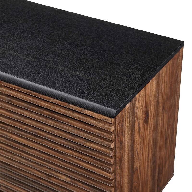 59" Modern Sideboard Storage Cabinet TV Stand with 4 Drawers and 2 Sliding Doors