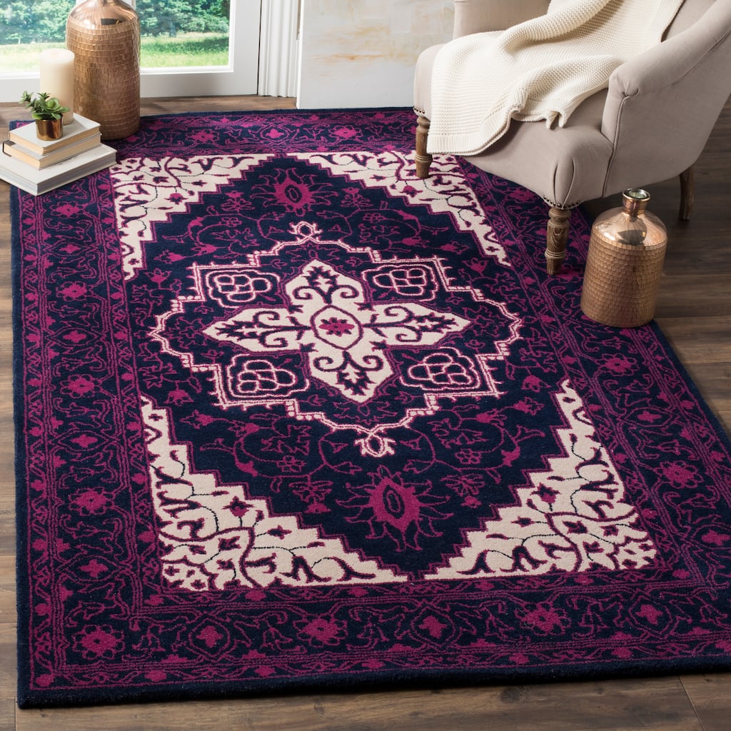 SAFAVIEH, Handmade Bellagio Rosmunda Modern Oriental Wool Rug