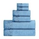 preview thumbnail 63 of 69, Superior Wisteria Cotton Floral Jacquard 6 Piece Bathroom Towel Set