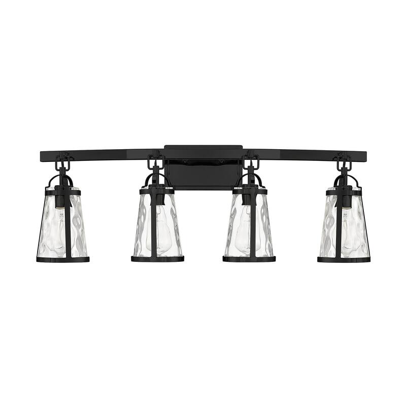 Savoy House Albany 4-Light Bathroom Vanity Light - Black