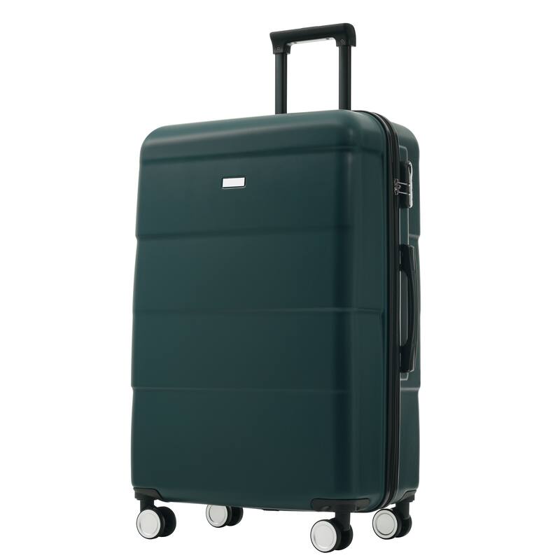 Hardshell Luggage Sets 3 Piece Double Spinner Wheels Suitcase with Handle Password Lock, Lightweight 20"+24"+28" Luggages