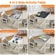 preview thumbnail 12 of 13, Kids Table and Chair Set 3 in 1 with Drawer for Toddlers Drawing