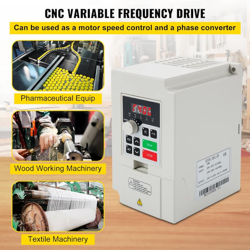 UIMOSO Variable Frequency Drive, AC 220V Input 3KW Variable Frequency CNC Drive Inverter Converter, VFD 4HP 1 or 3 Phase Input