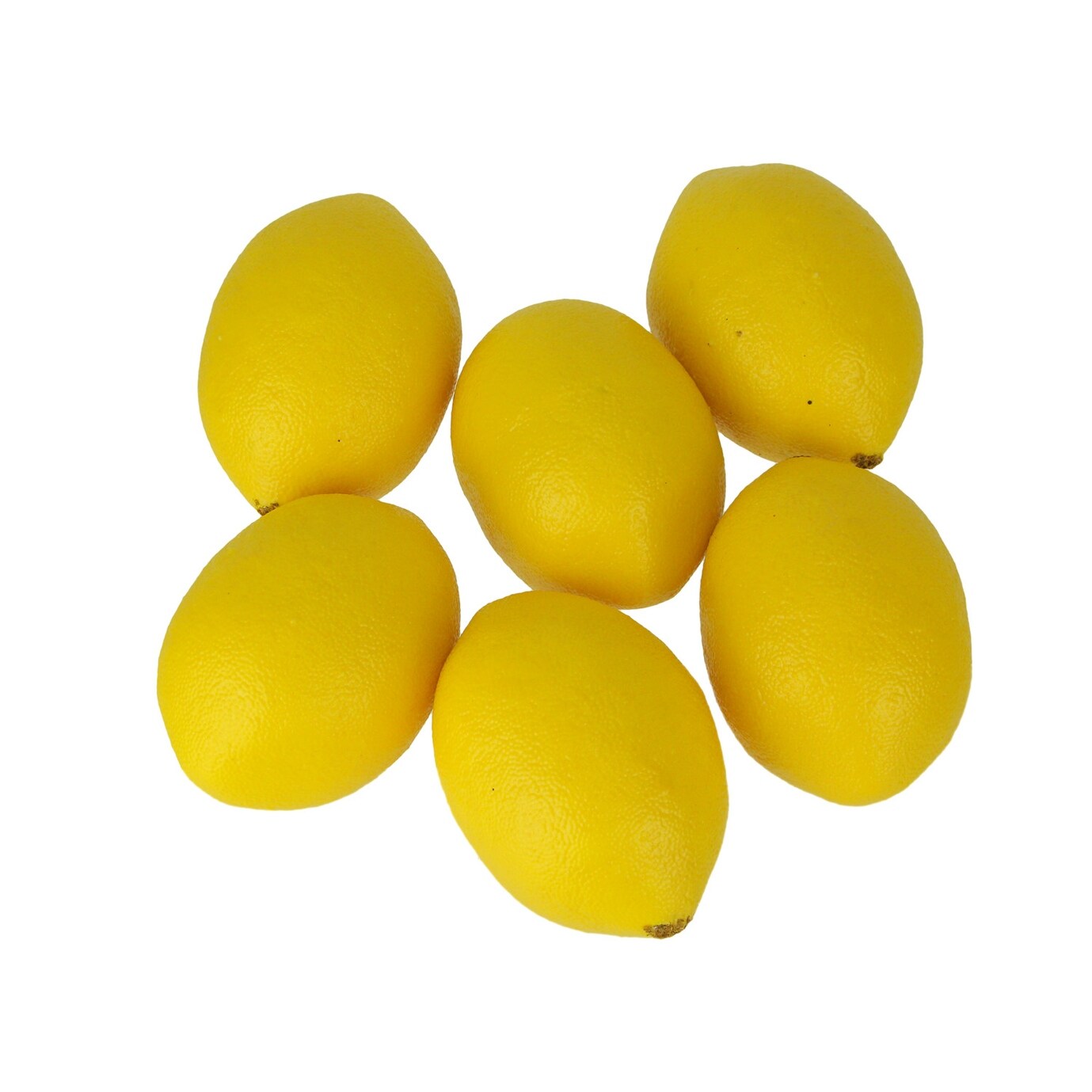 Shop Fake Yellow Lemons Kitchen Decor 6 Piece Artificial Fruit 4