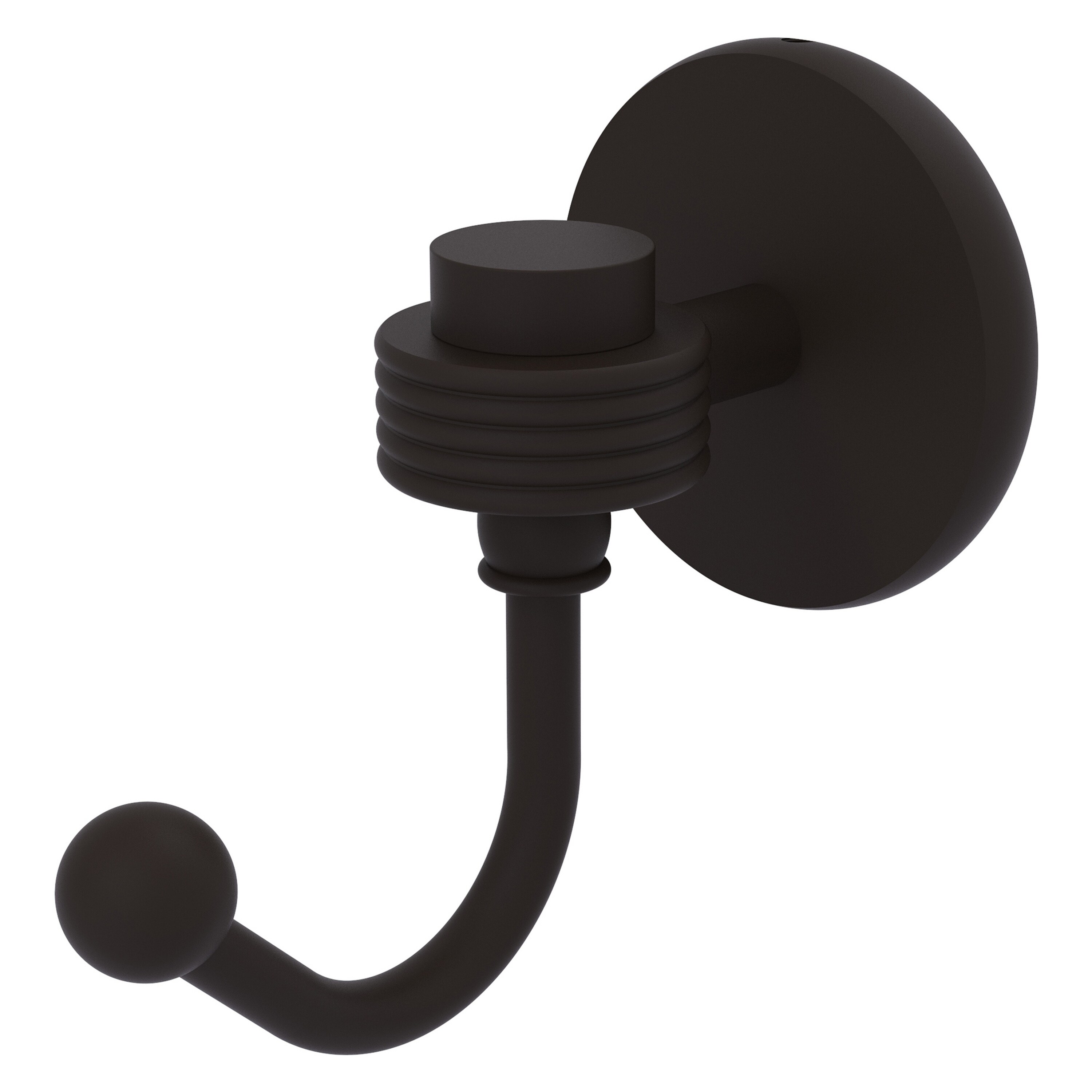 Allied Brass Satellite Orbit One Robe Hook with Grooved Accents