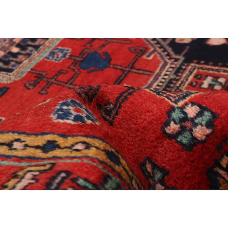 Anadol Navy, Red Rug 4'5" x 6'7" - 4'5 x 6'7