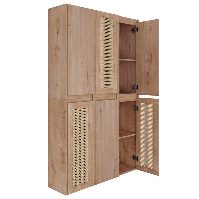 MEDUNJESS Bathroom Side Cabinet, Float Mounting Design