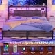 preview thumbnail 84 of 82, Headboards with Storage Shelves, Head Board with Power Outlet and LED Light for Bed Frame