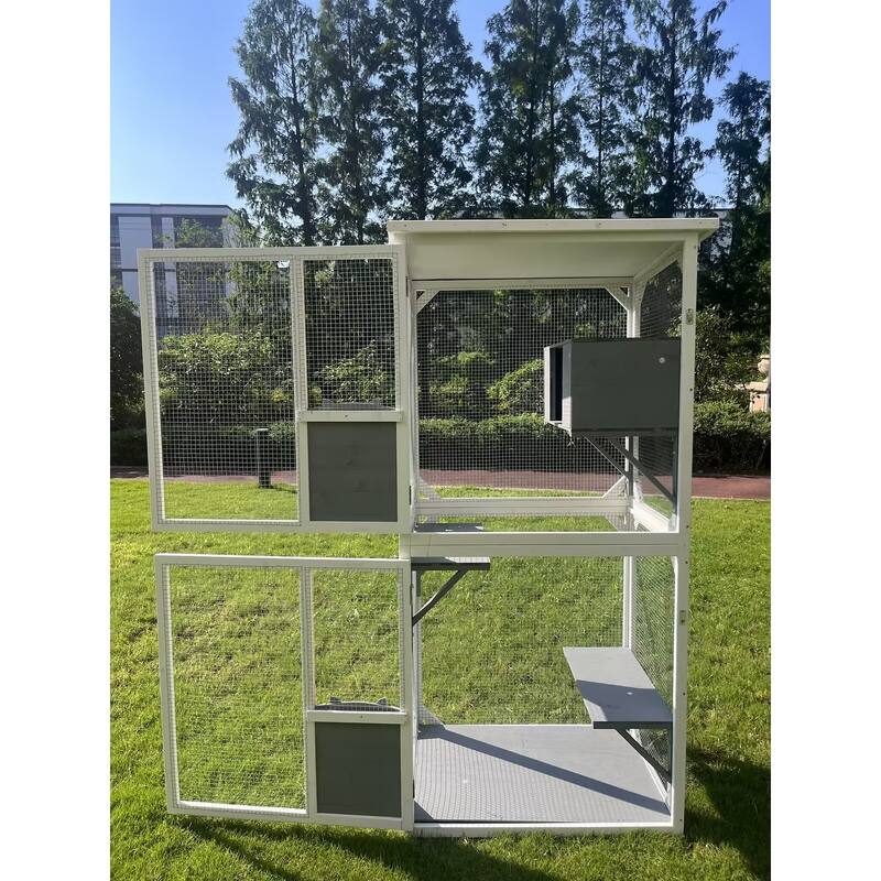 Outdoor indoor cat pet climbing rack play cage lovely big space