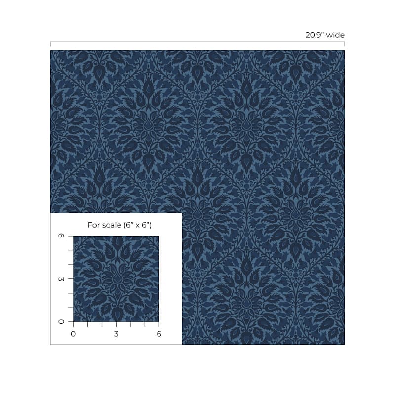 Seabrook Designs Luna Ogee Nonwoven Unpasted Wallpaper