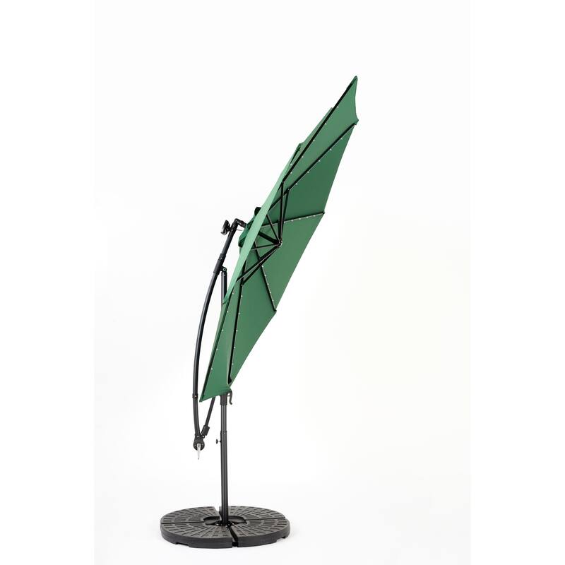 Versatile Solar-Powered Patio Umbrella with Advanced Features for Outdoor Enjoyment