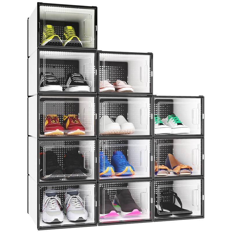 Plastic Shoe Storage Box Set