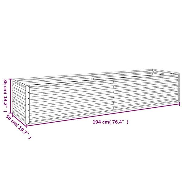 dimension image slide 7 of 26, vidaXL Garden Raised Bed