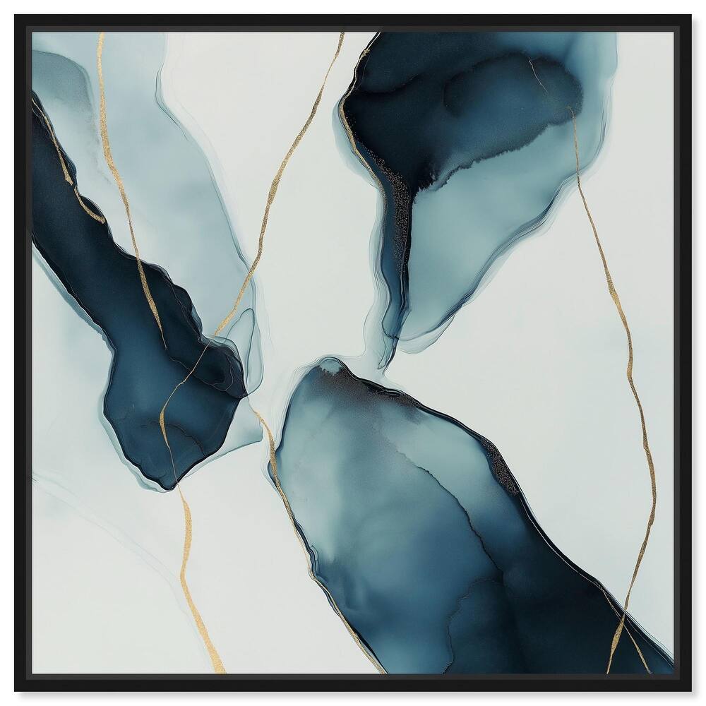 Cerulean Flow II Canvas by Art Remedy
