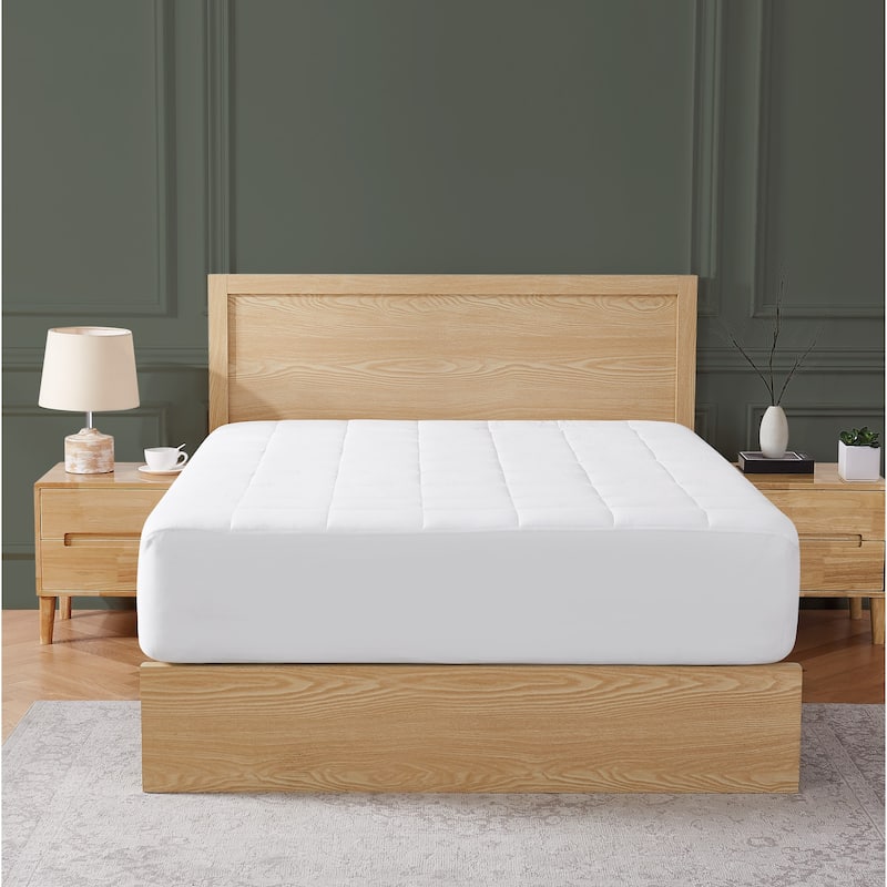 Brooklyn Loom Classic Cotton Mattress Pad - White