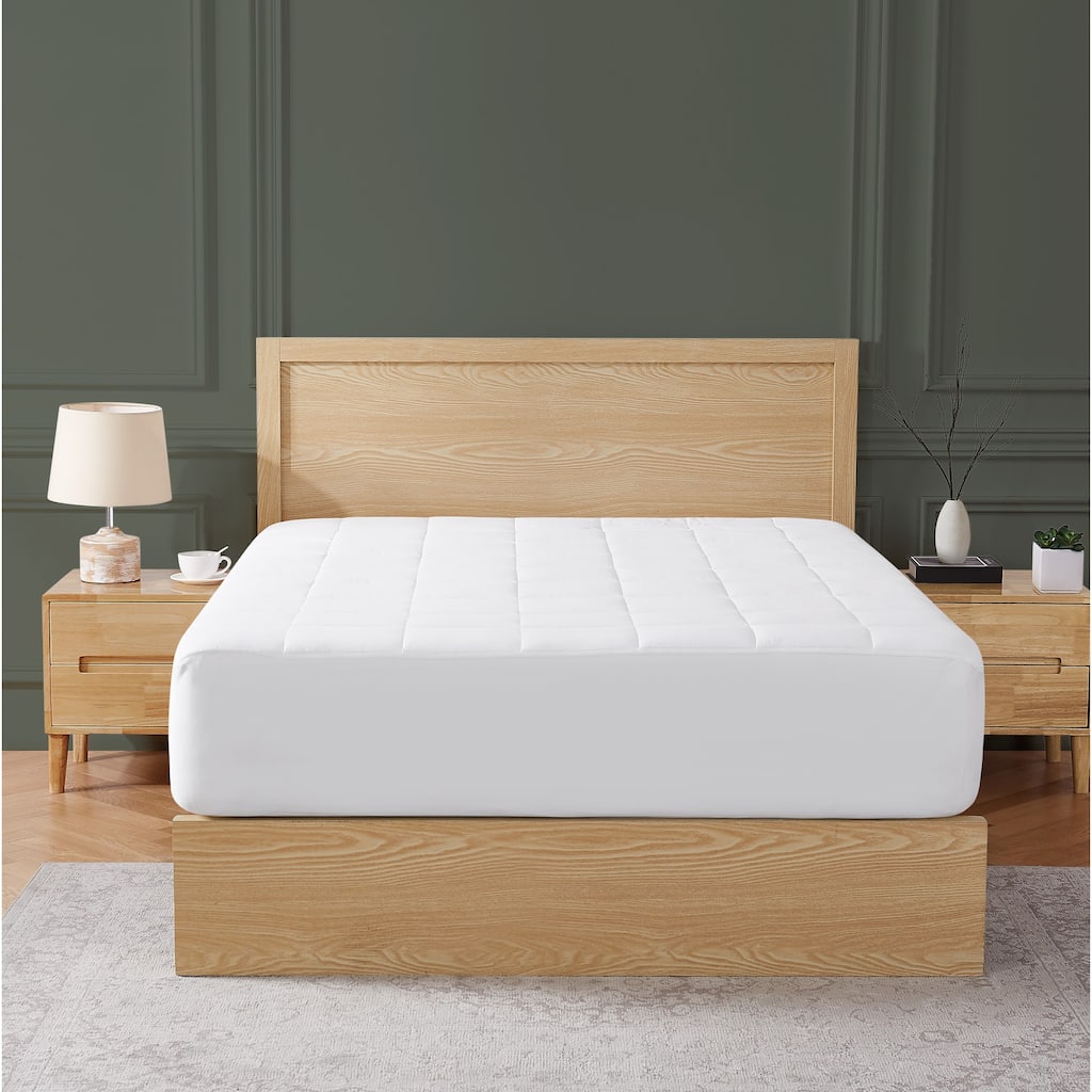Brooklyn Loom Classic Cotton Mattress Pad - White