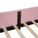 preview thumbnail 10 of 28, Twin Size Upholstered Platform Bed with Headboard & Guardrail
