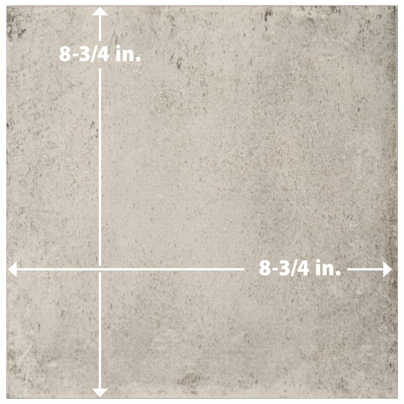 Merola Tile D'Anticatto Bianco 8-3/4" x 8-3/4" Porcelain Floor and Wall Tile