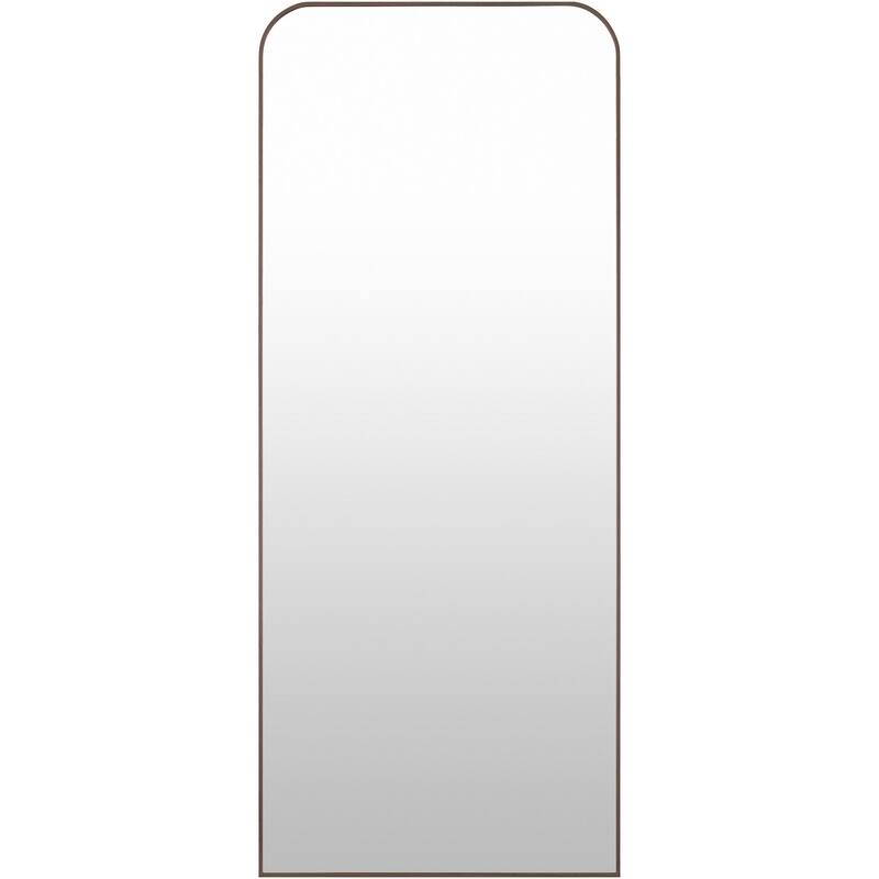 Livabliss Aranya Modern Aluminum Full Length Squared Arch Mirror - 67"H x 28"W x 1"D
