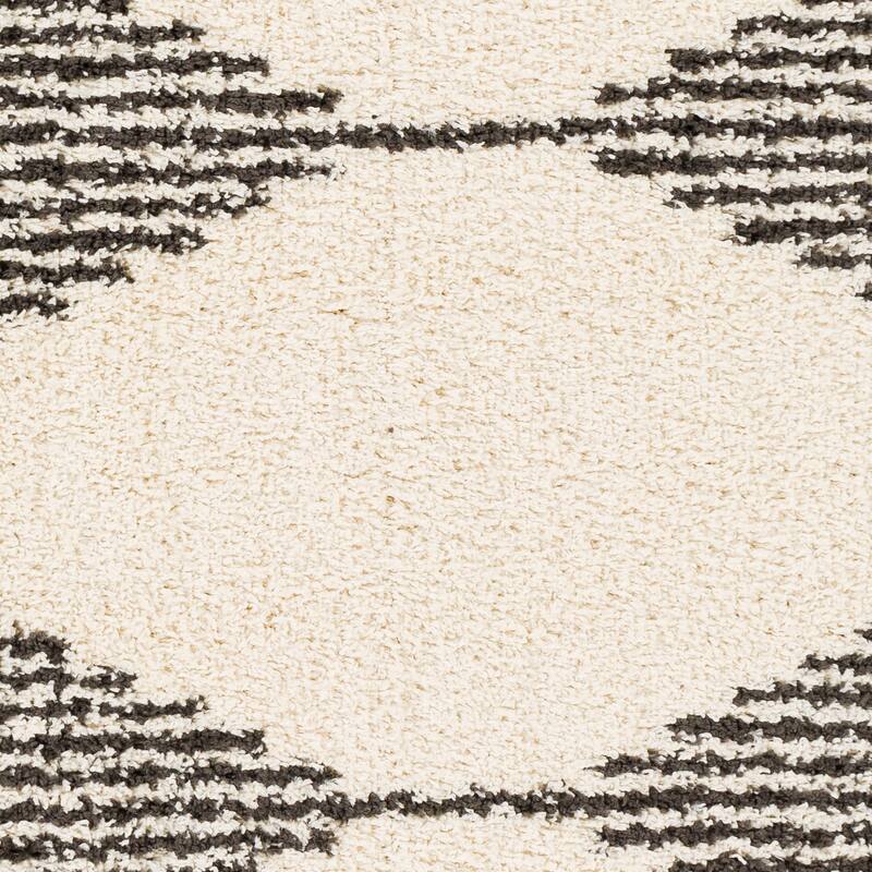 Livabliss Farciot Plush Boho Diamond Area Rug