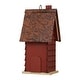 preview thumbnail 15 of 48, Glitzhome 12"H Retro Distressed Painted Solid Wood Cottage Birdhouse