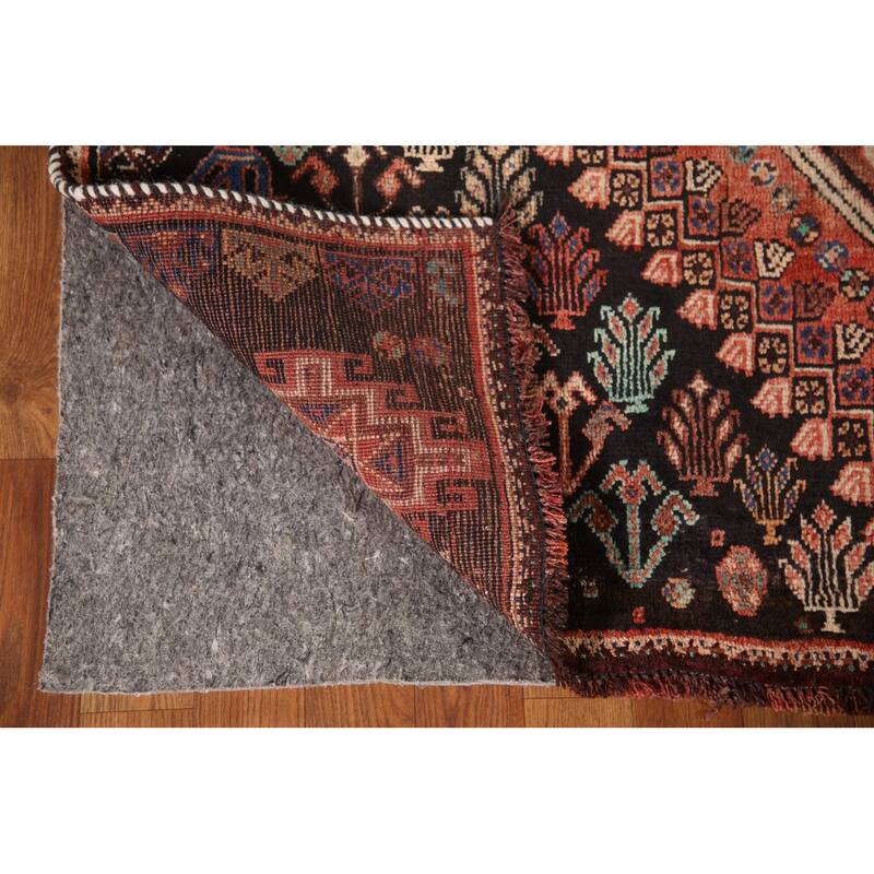 Tribal Geometric Shiraz Persian Vintage Area Rug Handmade Wool Carpet - 5'3"x 8'1"