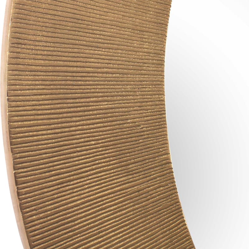 Uttermost Tano Antique Brass Round Mirror - 41"W x 0.75"D x 41"H