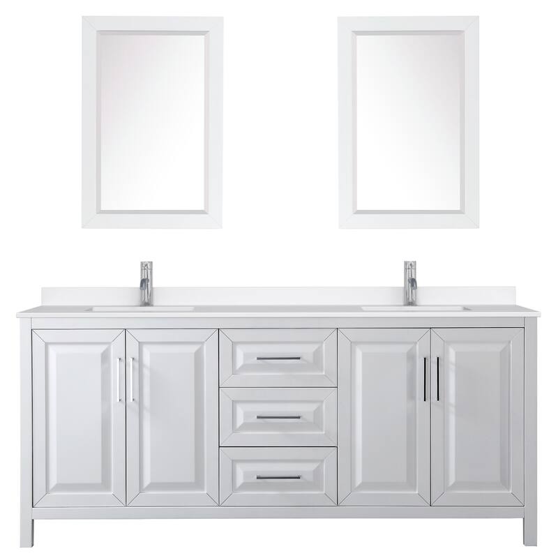 Wyndham Collection WCV252580D-QTZ-UNSM24 Daria 80" Free Standing