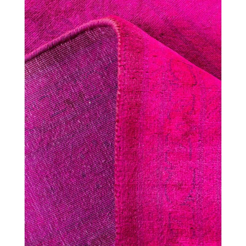 Fine Vibrance, One-of-a-Kind Hand-Knotted Runner Rug - Pink, 2' 8" x 18' 3" - 2' 8" x 18' 3"